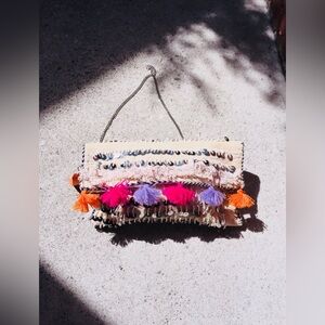 Colorful Tassel Crossbody Bag “Casablanca” with Chain Strap